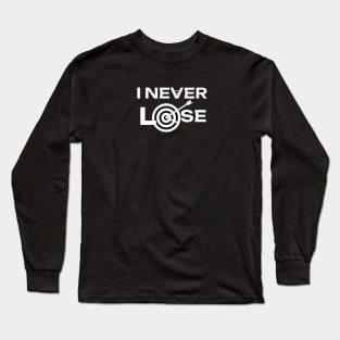 I NEVER Lose Target Arrows Winning Design Long Sleeve T-Shirt